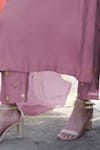 Talking Threads Purple Silk Organza, Cotton, Spandex Sequins, Hand Embroidered Kurta Pant Set Online at Aza Fashions Talking Threads_Purple Silk Organza, Cotton, Spandex Sequins, Hand Embroidered Kurta Pant Set _Online_at_Aza_Fashions
