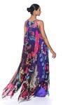 Shop_Siddhartha Bansal_Purple Tunic Shell Silk Embellished High Low With Flared Pant  _at_Aza_Fashions
