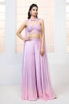 Shop_Aariyana Couture_Purple Bustier- Butterfly Net Hand Corset Shaded Sharara Set 