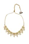 Buy_Nepra By Neha Goel_Gold Plated Kundan Embellished Choker Necklace With Earrings _Online_at_Aza_Fashions