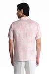 Buy_Rohit Gandhi + Rahul Khanna_Pink Viscose Geometric Print Half Sleeve Shirt _Online_at_Aza_Fashions