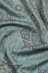 Buy_Shingora_Blue Haider Metallic Mughal Woven Muffler _Online_at_Aza_Fashions