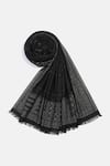 Shop_Shingora_Black Veer Abstract Border Woven Lohi Shawl _at_Aza_Fashions