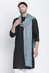 SHINGORA_Blue Paisley Ahmed Woven Lohi Shawl _Online_at_Aza_Fashions