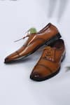 Buy_Arihant Rai Sinha_Brown Shaded Leather Lace Up Shoes _at_Aza_Fashions