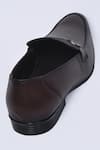 Shop_Arihant Rai Sinha_Brown Textured Leather Slip On Shoes _Online_at_Aza_Fashions