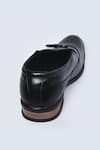 Shop_Arihant Rai Sinha_Black Leather Slip On Brogue Shoes _Online_at_Aza_Fashions