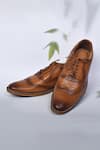 Buy_Arihant Rai Sinha_Brown Leather Brogue Shoes _at_Aza_Fashions