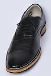 Arihant Rai Sinha_Black Leather Tie Up Brogue Shoes _Online_at_Aza_Fashions