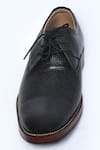 Arihant Rai Sinha_Black Brogue Textured Leather Shoes _Online_at_Aza_Fashions