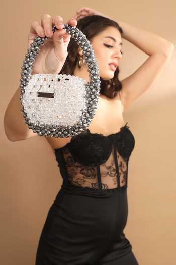 Buy_Modarta_White Crystals Hand Embroidered _Online_at_Aza_Fashions