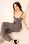 Buy_Torqadorn_Grey Poly Embellished Rhinestone Bell Bottom Pant  _Online_at_Aza_Fashions