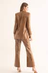 Shop_Torqadorn_Gold Sequins Embroidered Blazer _at_Aza_Fashions