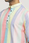 Shop_Aryavir Malhotra_Multi Color Cotton Stripe Pattern Shirt_Online_at_Aza_Fashions