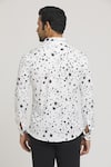 Shop_Arihant Rai Sinha_White Lycra Print Star Scattered Shirt _at_Aza_Fashions