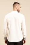 Shop_Mayank Modi - Men_White Malai Cotton Plain Patch Pocket Shirt _at_Aza_Fashions