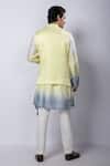 Shop_Smriti by Anju Agarwal_Multi Color Linen Satin Hand Embroidered Thread Atharva Nehru Jacket_at_Aza_Fashions