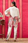 Shop_Soup By Sougat Paul_White Cotton Satin, Chanderi Sequins, Paisley Fleur Embellished Top With Pant _at_Aza_Fashions