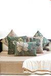 Buy Mid July Home Green Premium Velvet Embroidery, Printed Gilded Garden Cushion Cover Set at Aza Fashions Buy_Mid July Home_Green Premium Velvet Embroidery, Printed Gilded Garden Cushion Cover Set_at_Aza_Fashions