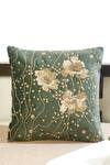 Shop Mid July Home Green Premium Velvet Embroidery, Printed Gilded Garden Cushion Cover Set at Aza Fashions Shop_Mid July Home_Green Premium Velvet Embroidery, Printed Gilded Garden Cushion Cover Set_at_Aza_Fashions
