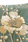 Shop Mid July Home Green Premium Velvet Embroidery, Printed Gilded Garden Cushion Cover Set Shop_Mid July Home_Green Premium Velvet Embroidery, Printed Gilded Garden Cushion Cover Set