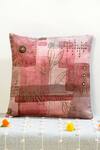 Mid July Home_Pink Premium Velvet Elysium Dreamscape Abstract Pattern Cushion Cover 5 Pcs Set _at_Aza_Fashions