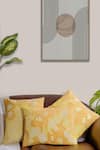 Buy_Mid July Home_Yellow Premium Velvet Printed Morning Floral Cushion Cover Set _at_Aza_Fashions