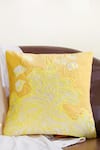 Mid July Home_Yellow Premium Velvet Printed Morning Floral Cushion Cover Set _Online_at_Aza_Fashions