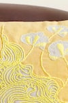 Shop_Mid July Home_Yellow Premium Velvet Printed Morning Floral Cushion Cover Set _Online_at_Aza_Fashions