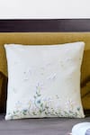 Shop_Mid July Home_Off White Premium Velvet Embroidery Whispers Spring Cushion Cover 3 Pcs Set _at_Aza_Fashions