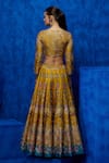 Shop_Nautanky_Yellow Lehenga And Blouse Soft Silk Printed & Hand Embroidered Blossom Set _at_Aza_Fashions