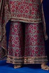 Nautanky_Grey Soft Silk Printed And Hand Embroidered Petal Kurta Pant Set  _Online_at_Aza_Fashions