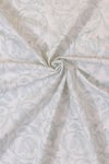 Buy_Design Gaatha_Off White 100% Cotton Duck Print Lotus Bloom Bed Cover Set _Online_at_Aza_Fashions