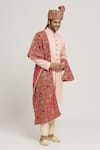 Buy_Aryavir Malhotra_Pink Thread Vintage Jaal Embroidered Dupatta And Safa Set _Online_at_Aza_Fashions