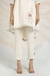 Buy_KAVERI_Off White 100% Linen Printed And Ice Cream Cone Tunic & Pant Set  _Online_at_Aza_Fashions