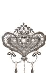 Shop_Cosa Nostraa_Grey Glass Stones Intricate Delight Embellished Brooch _Online_at_Aza_Fashions