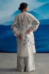 Shop_AHMEV_Ivory Chanderi Printed Abstract Round Naahar Kurta _at_Aza_Fashions