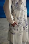 Buy_AHMEV_Ivory Chanderi Printed Abstract Round Naahar Kurta _Online_at_Aza_Fashions