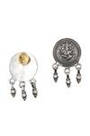 Sangeeta Boochra Silver Plated Lord Ganesha Oxidised Carved Drop Earrings Online at Aza Fashions Sangeeta Boochra_Silver Plated Lord Ganesha Oxidised Carved Drop Earrings _Online_at_Aza_Fashions