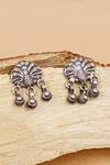 Buy Sangeeta Boochra Silver Plated Cut Work Tribal Carved Dangling Earrings at Aza Fashions Buy_Sangeeta Boochra_Silver Plated Cut Work Tribal Carved Dangling Earrings _at_Aza_Fashions