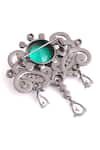 Buy_Cosa Nostraa_Grey Glass Stone Ethnic Magic Brooch 