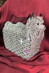 Buy_House of Bling_Silver Crystals Lil Lama Embellished Bag _at_Aza_Fashions