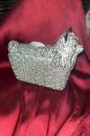 Shop_House Of Bling_Silver Crystals Lil Lama Embellished Bag _at_Aza_Fashions