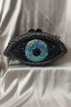 Shop_House Of Bling_Black Crystals Evil Eye Embellished Bag _at_Aza_Fashions