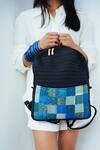 Buy_Riti_Black Godhadi Patchwork Kaushiki Petite Backpack _Online_at_Aza_Fashions