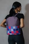 Buy_Riti_Purple Godhadi Patchwork Kaushiki Vintage Petite Backpack _at_Aza_Fashions