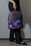 Shop_Riti_Purple Godhadi Patchwork Kaushiki Vintage Petite Backpack _at_Aza_Fashions