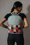 Buy_Riti_Gray Godhadi Patchwork Grey Backpack _at_Aza_Fashions