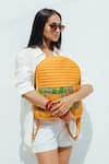 Riti_Yellow Godhadi Patchwork Backpack _Online_at_Aza_Fashions