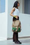 Shop_Riti_Gray Godhadi Patchwork Cement Backpack _at_Aza_Fashions